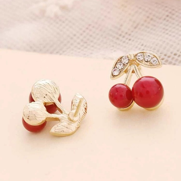 Cherry Earrings - Picture 2 of 2
